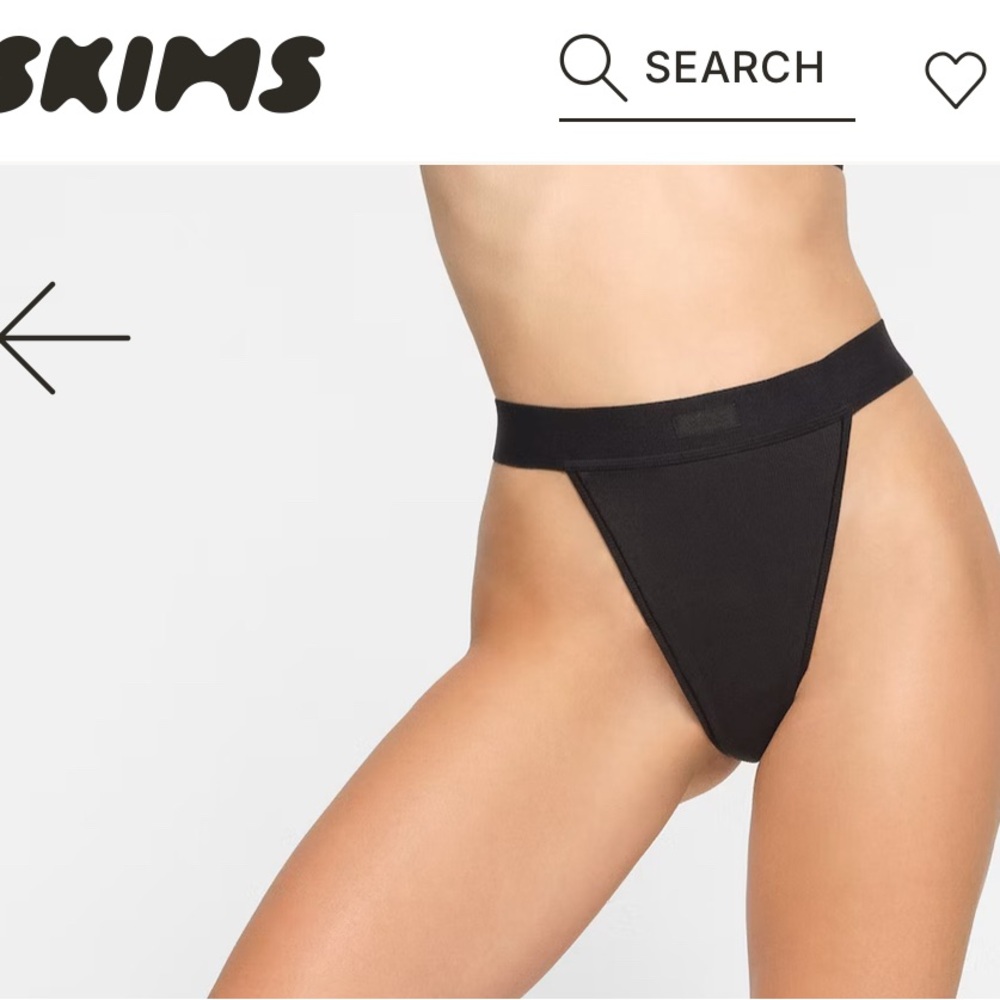 SKIMS cotton rib thong
